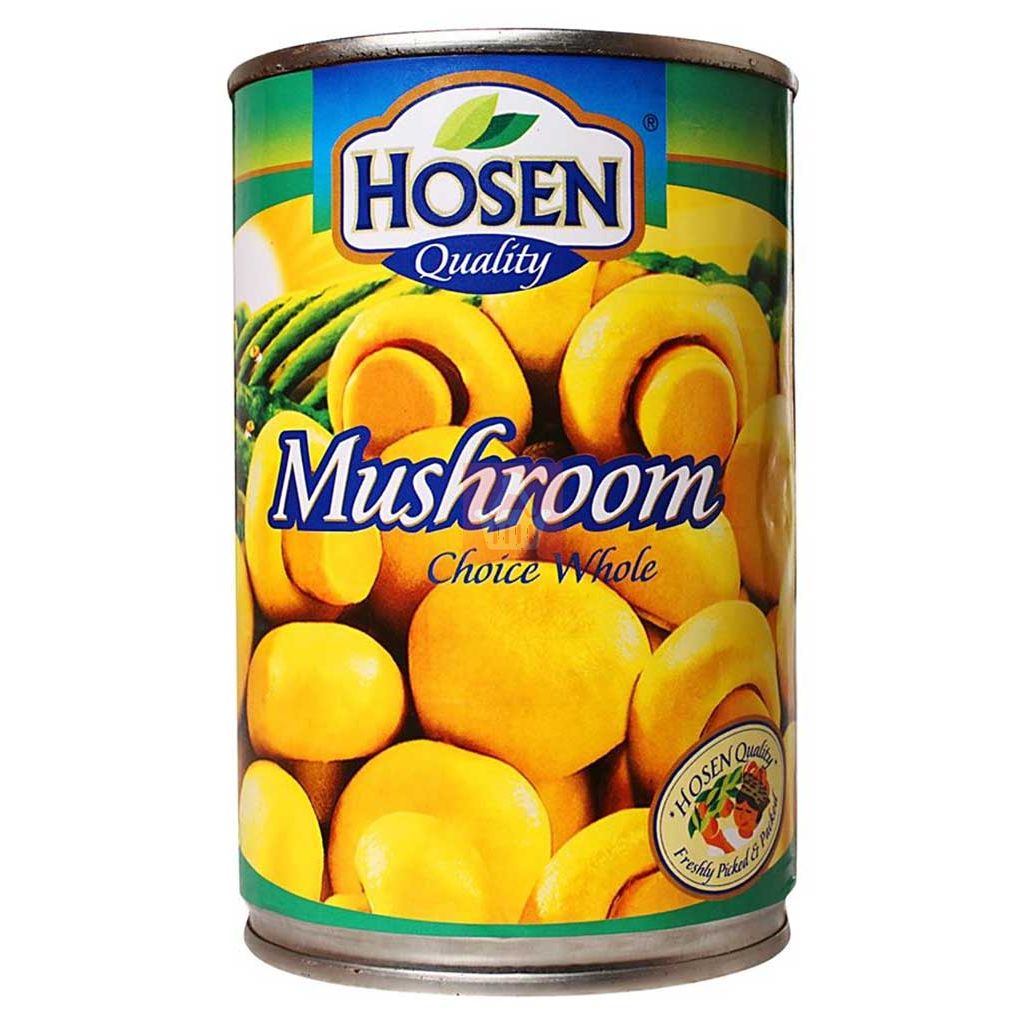 HOSEN CAN FOOD  MUSHROOM WHOLE 425GM .