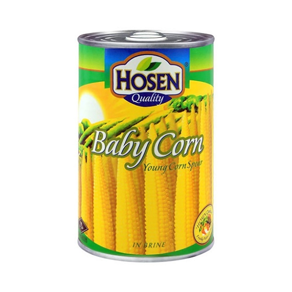 Hosen Canned Food Baby Corn Young Spear 425gm
