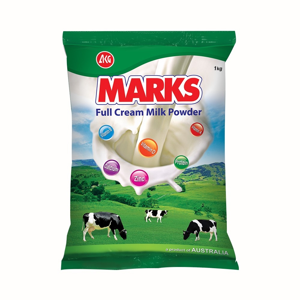 MARKS POWDER MILK FULL CREAM  1KG (PKT) .