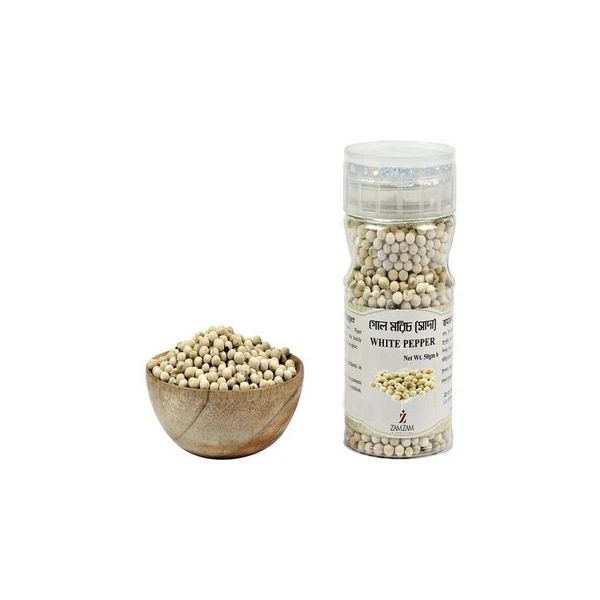 ZAMZAM SPICES WHITE PEPPER 100GM
